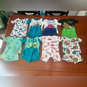 Disney Kids Pajamas Set - Blue, Green, Red, White